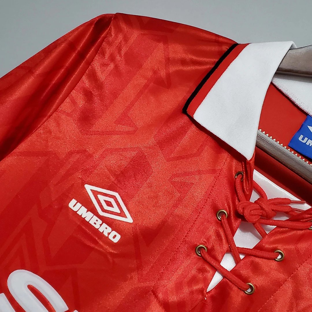 ウェア UMBRO Manchester United 92-94  kit 1992 94 Manchester United Home Football Shirt L Umbro